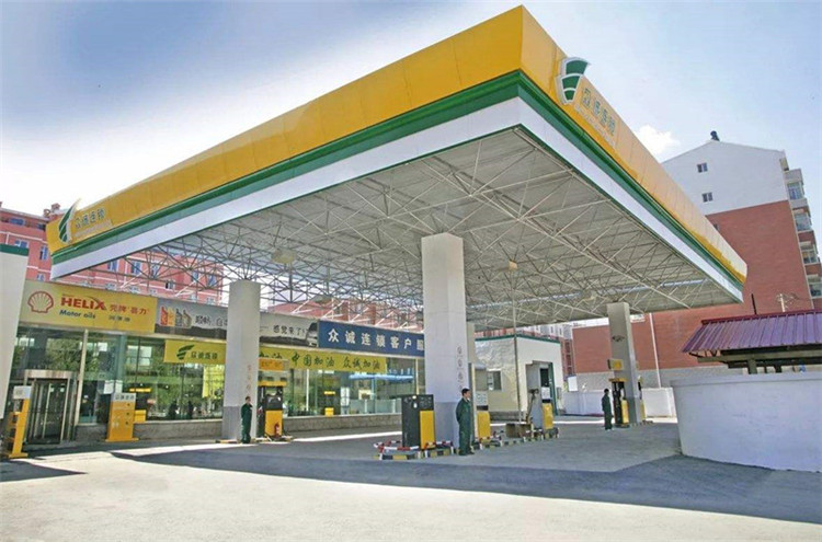 江北加气站钢结构网架案例7